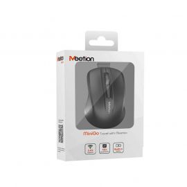 Meetion MT-MINIGO Silent Mini 2.4G Optical Ασύρματο Ποντίκι Μαύρο