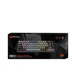 Meetion MK12 Wired+2.4G+Bluetooth Gaming Keyboard Black US