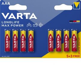 Μπαταρία Varta Longlife Max Power Αλκαλική Mignon AAA B5+3