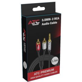 ATC HQ 3.5mm M/ 2 X RCA Cable 1.5m