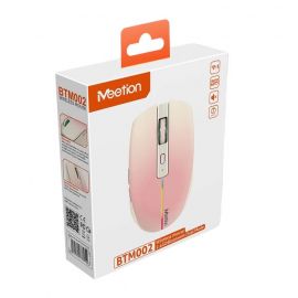 Meetion BTM002 Ασύρματο Ποντίκι Bluetooth (Ροζ)