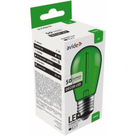 Avide LED Διακοσμητική Λάμπα Filament 1W E27 Πράσινο