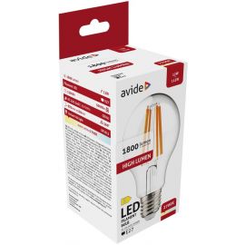 Avide LED Filament Κοινή 12W E27 A65 360° Θερμό 2700K Υψηλής Φωτεινότητας