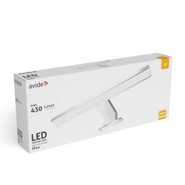 Avide LED Τετράγωνο Φωτιστικό Καθρέφτη Chrome Alu 300mm NW 4000K 5W IP44