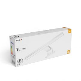 Avide LED Τετράγωνο Φωτιστικό Καθρέφτη Chrome Plastic 300mm NW 4000K 5W IP44