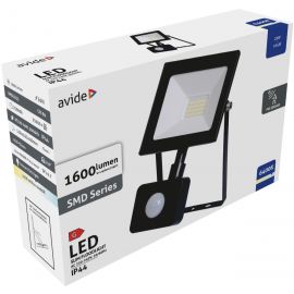 Avide LED Προβολέας Slim SMD  20W Ψυχρό 6400K Φωτοκύτταρο Value 