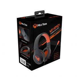 Meetion MT-HP021 Gaming Ακουστικά Μαύρο + Πορτοκαλί