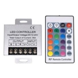 Avide LED Ταινία 12V 432W RGB 24 Πλήκτρα RF Τηλεχειριστήριο και Ελεγκτής
