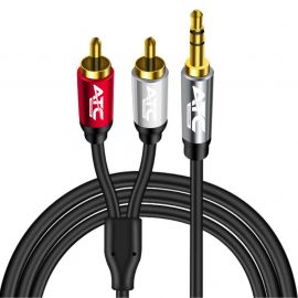 ATC HQ 3.5mm M/ 2 X RCA Cable 3m