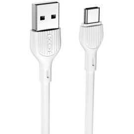 XO NB200 2.1A USB Καλώδιο TypeC 1.0μ Άσπρο