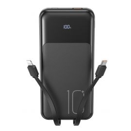 XO PR248 USB-C 20W / USB-A 22.5W Display Fast Charging Powerbank 10000mAh Μαύρο