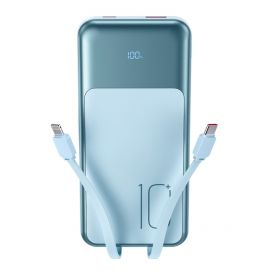 XO PR248 USB-C 20W / USB-A 22.5W Display Fast Charging Powerbank 10000mAh Μπλε