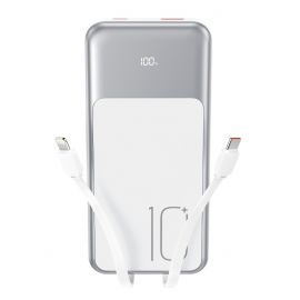 XO PR248 USB-C 20W / USB-A 22.5W Display Fast Charging Powerbank 10000mAh Λευκό