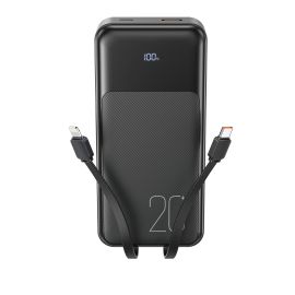 XO PR249 USB-C / USB-A Powerbank Γρήγορης Φόρτισης με Ψηφιακή Οθόνη Μαύρο