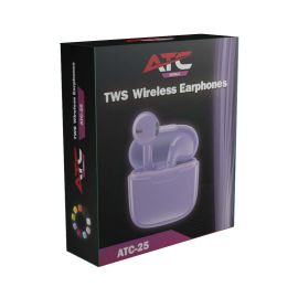  ATC-25 TWS Wireless Earphone Purple