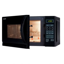 Sharp Φούρνος Μικροκυμάτων με Γκριλ 20L 800W Μαύρο